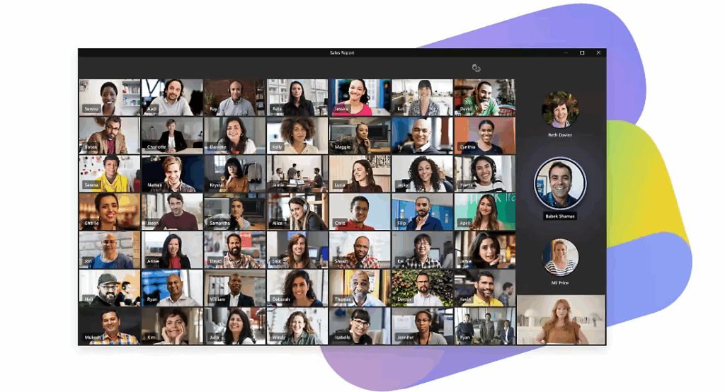 Microsoft Teams video call
