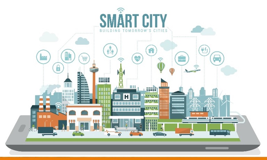 Ilustrasi konsep Smart City di Indonesia dengan integrasi teknologi digital