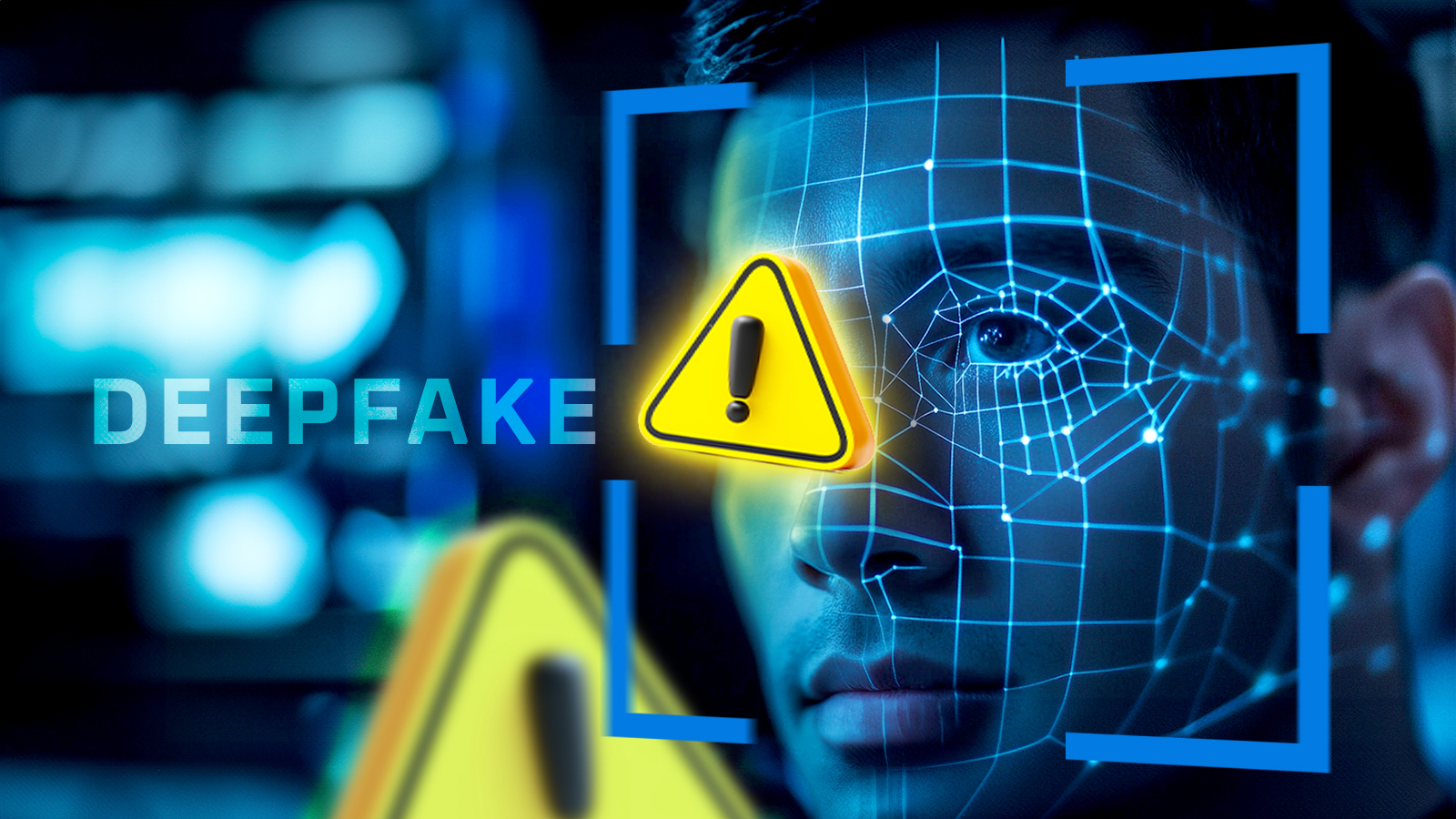 Ilustrasi teknologi deepfake yang menggambarkan manipulasi digital antara kreativitas dan ancaman hoaks.