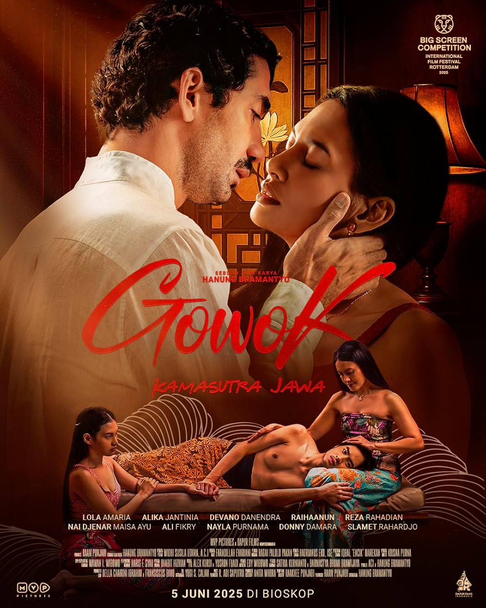 Poster resmi film Gowok: Kamasutra Jawa karya Hanung Bramantyo yang mengangkat tema budaya sensualitas tradisional Jawa