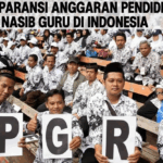 Guru Indonesia melakukan aksi menuntut transparansi anggaran pendidikan dan keadilan bagi tenaga pendidik.