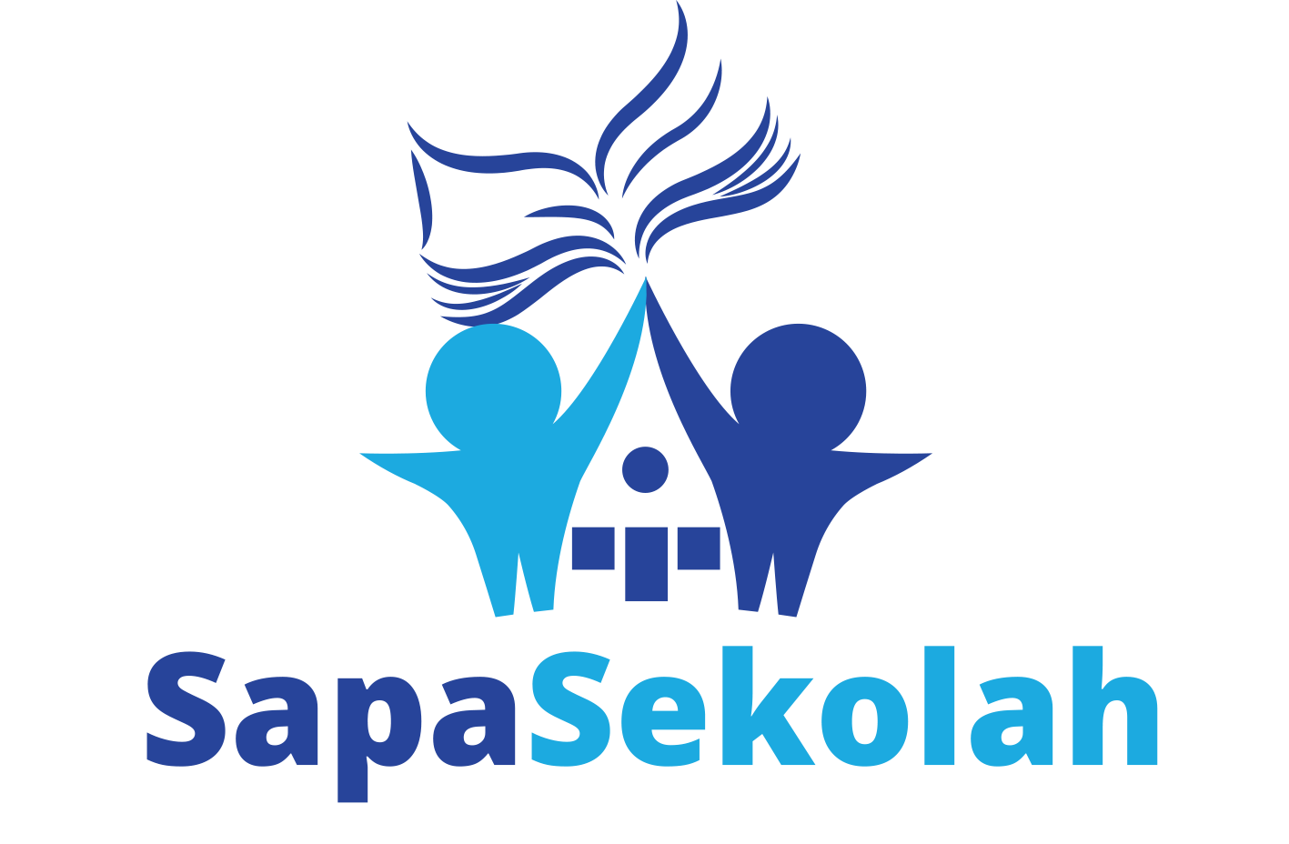 Logo program Sapa Sekolah 2025 sebagai inisiatif Kemendikdasmen untuk memperkuat digitalisasi dan pembelajaran mendalam di sekolah Indonesia.