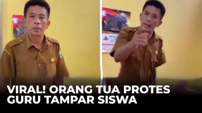 Guru menegur dan menampar siswa yang ketahuan bolos sekolah hingga viral di media sosial, memicu perdebatan tentang batas disiplin dan kekerasan di sekolah.