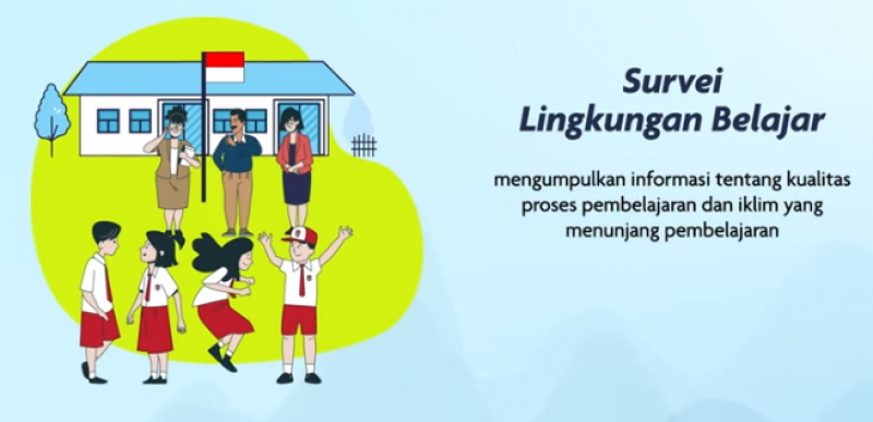 Ilustrasi guru mengisi Survey Lingkungan Belajar 2025 menjelang batas akhir 17 November untuk pemetaan Rapor Pendidikan.